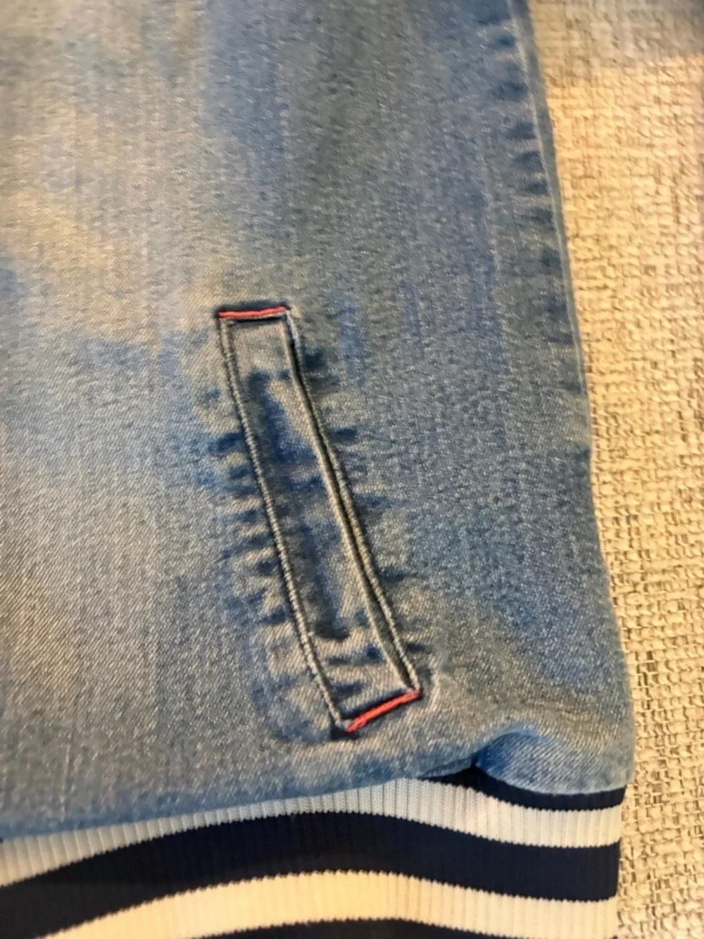 🧥 Tommy Hilfiger Denim Varsity Jacket (Youth L 12/14)